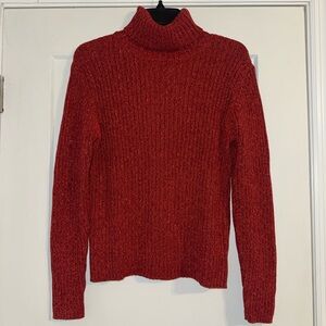 Eddie Bauer Women's Rich Red Turtleneck Sweater